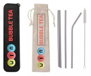 Black Reusable Straws